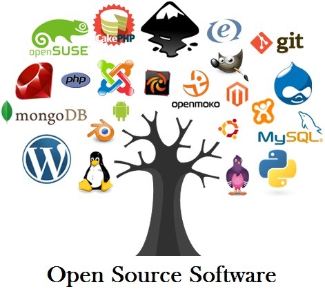 Logos von open source software